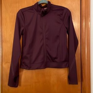 Hind lightweight purple running jacket with front zipper